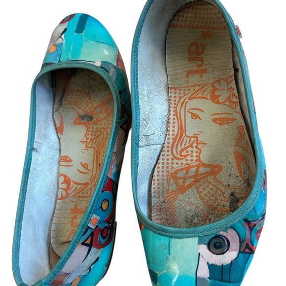 The Art Company size 9.5 (40) used condition funky flats - Picture 1 of 9
